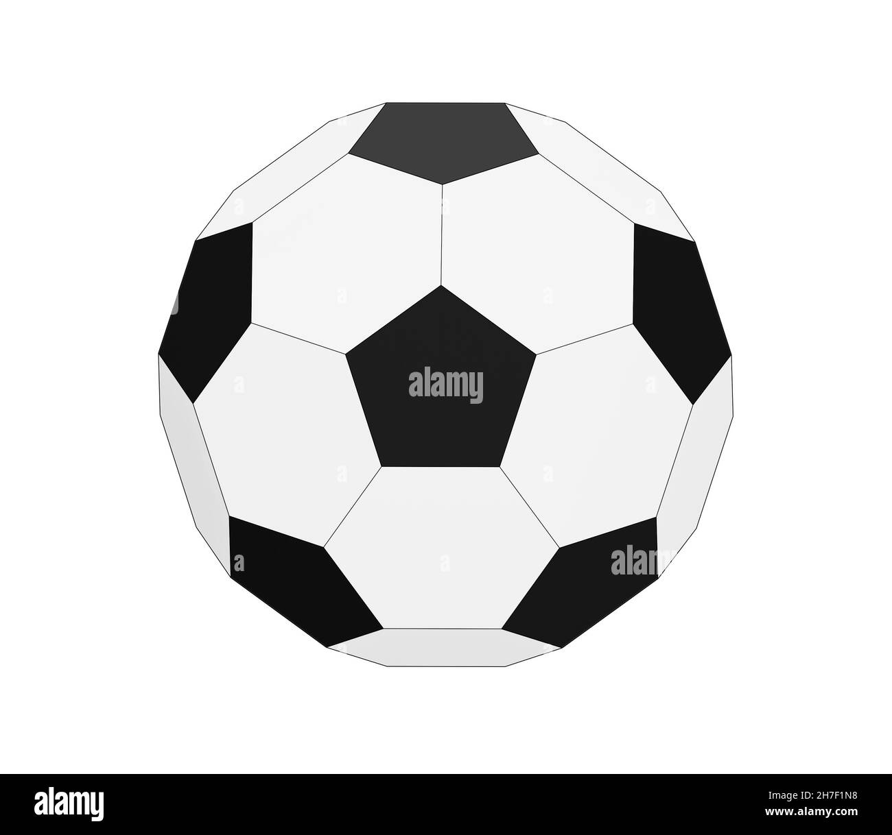 Soccer ball isolated on white, 3d render Stock Photo - Alamy