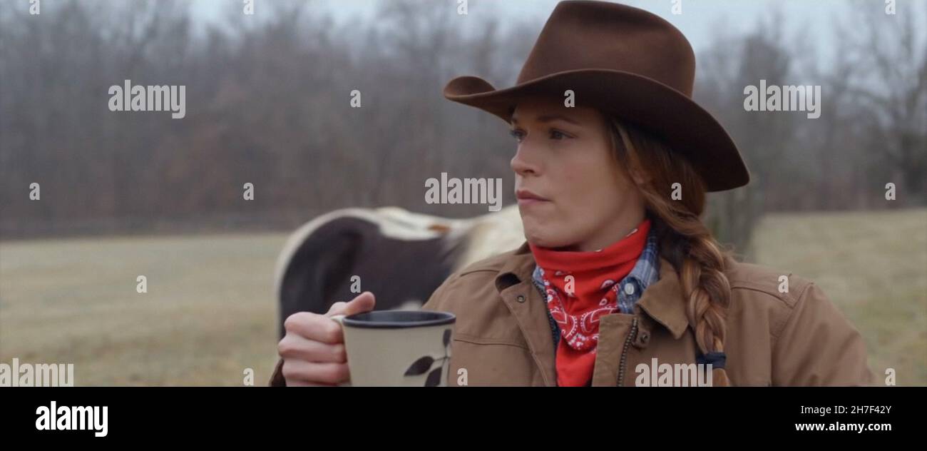 CHRISTMAS AT THE RANCH, Amanda Righetti, 2021. © Tello FIlms / Courtesy Everett Collection Stock 