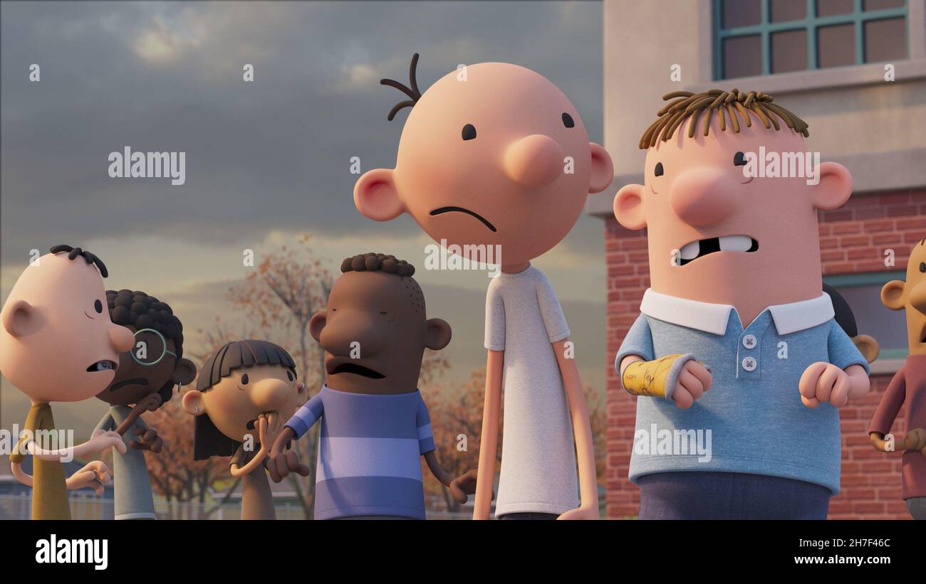 DIARY OF A WIMPY KID, from left: Greg Heffley (voice: Brady Noon), Rowley  Jefferson (voice: Ethan William Childress), 2021. © Disney+ / Courtesy  Everett Collection Stock Photo - Alamy