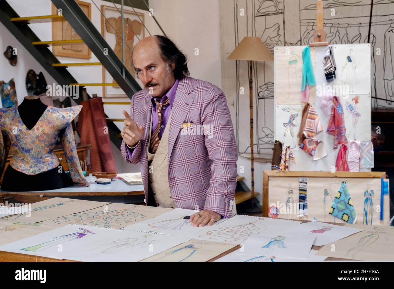 HOUSE OF GUCCI, Jared Leto as Paolo Gucci, 2021. ph: Fabio Lovino / © MGM /  Courtesy Everett Collection Stock Photo - Alamy