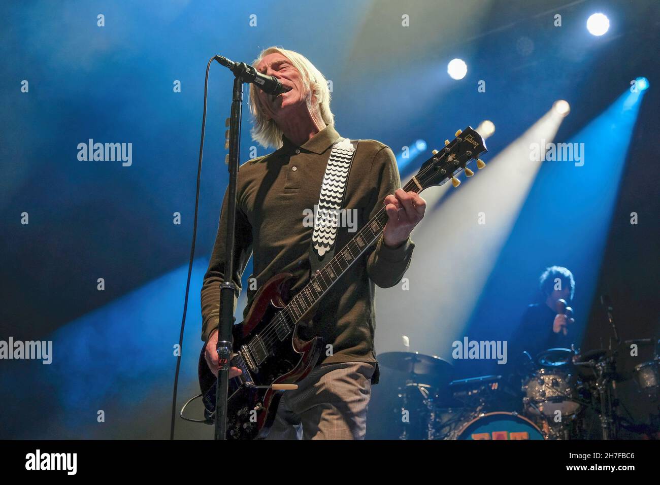 Paul Weller, born John William Weller, English singer-songwriter and musician, former member of new wave mod revival band The Jam, performs live on stage at the O2 Guildhall Southampton. (Photo by Dawn Fletcher-Park / SOPA Images/Sipa USA) Stock Photo