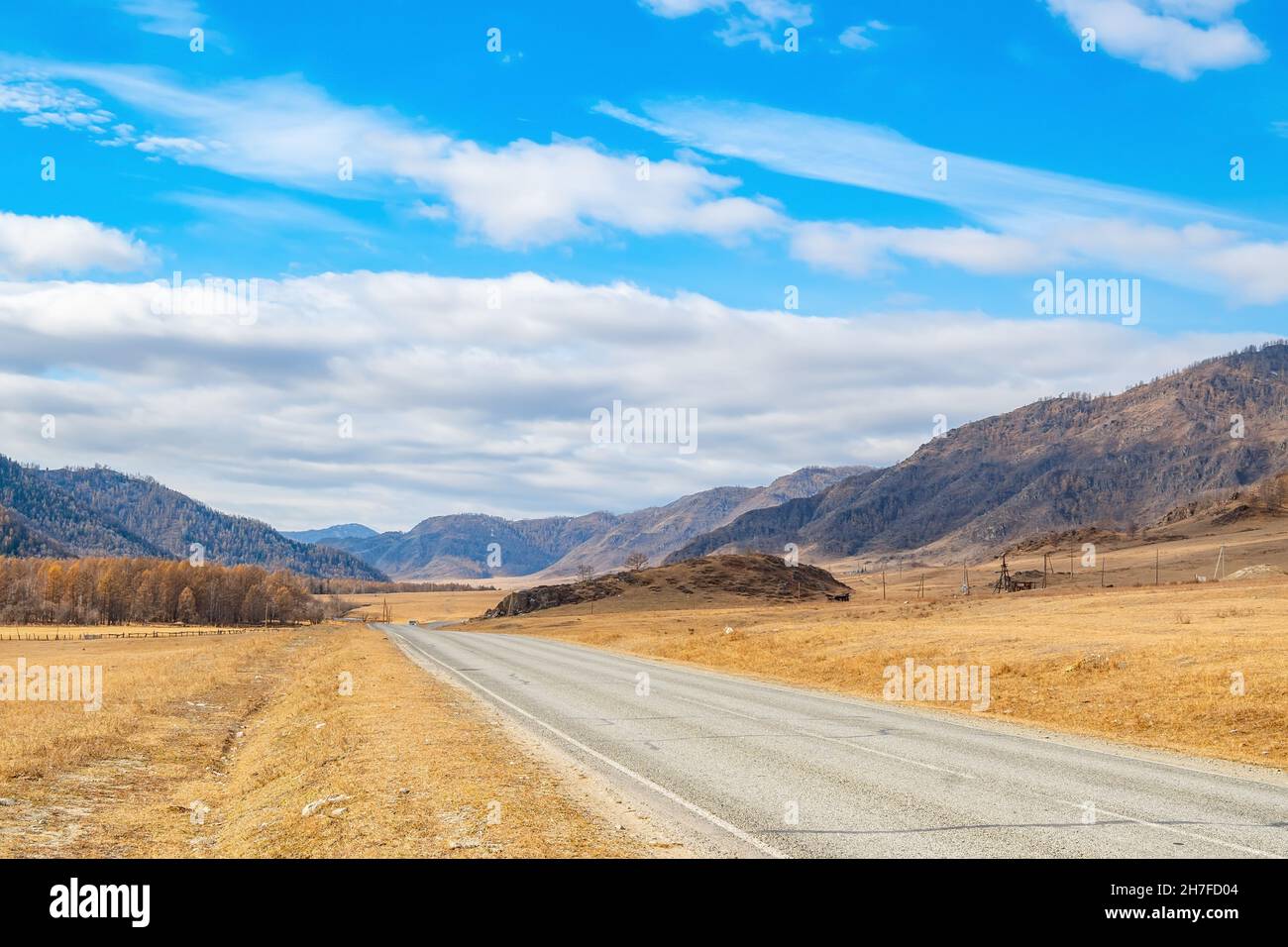 Altai mountains power lines hi-res stock photography and images - Alamy