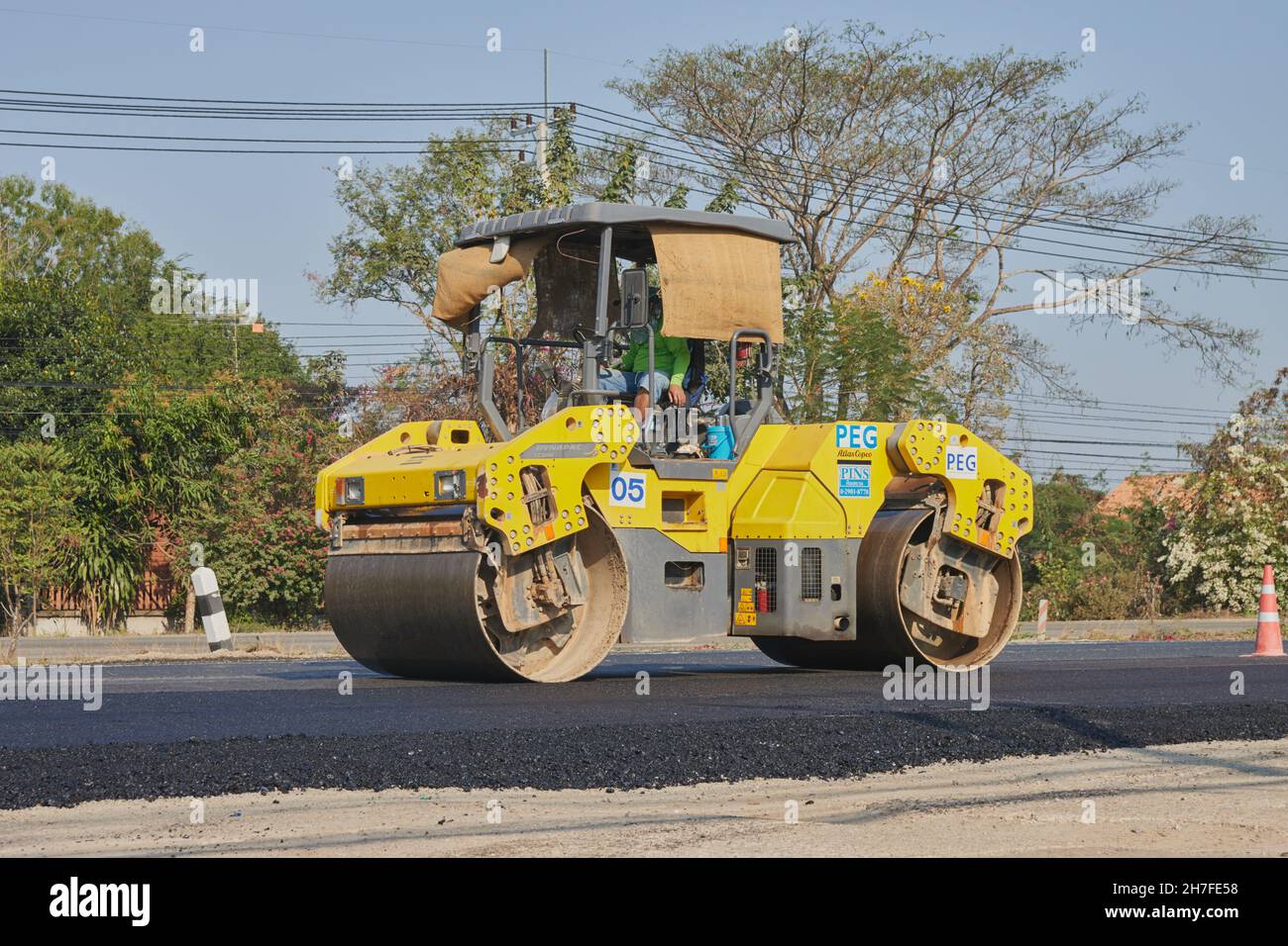 Steamroller Front Steamroller front hi-res stock photography and images - Alamy