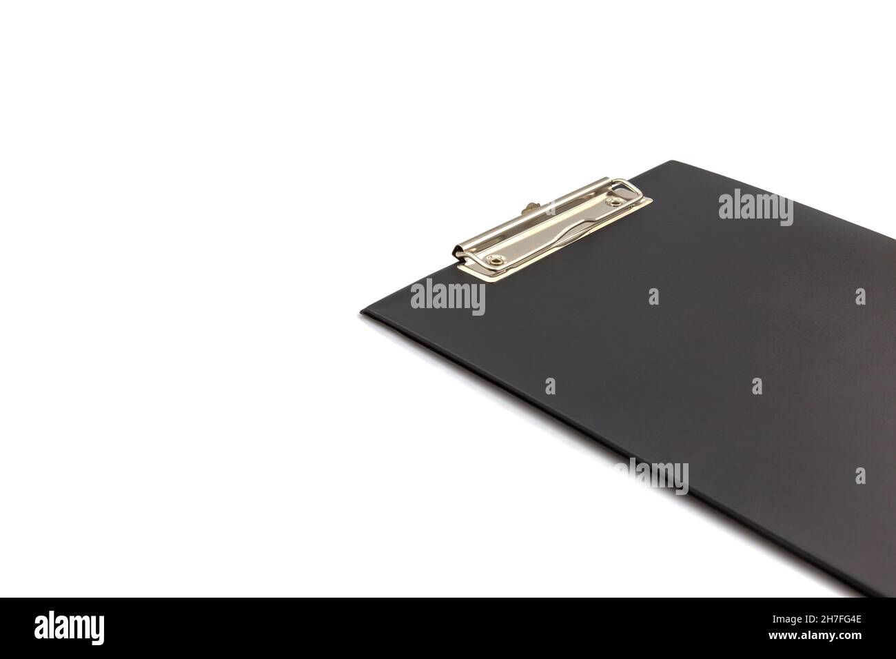 Black Blank clipboard isolated on white background Stock Photo - Alamy