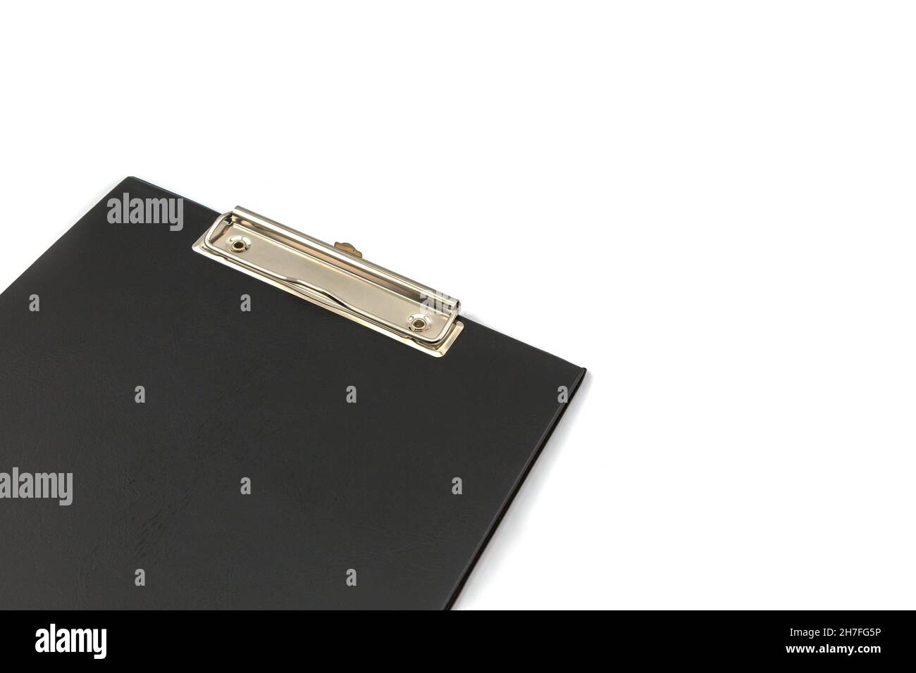 Black Blank clipboard isolated on white background Stock Photo - Alamy