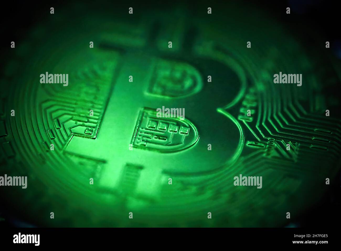 Poland. 18th Nov, 2021. A visual representation of a Bitcoin cryptocurrency  as a gold coin. (Credit Image: © Filip Radwanski/SOPA Images via ZUMA Press  Wire Stock Photo - Alamy