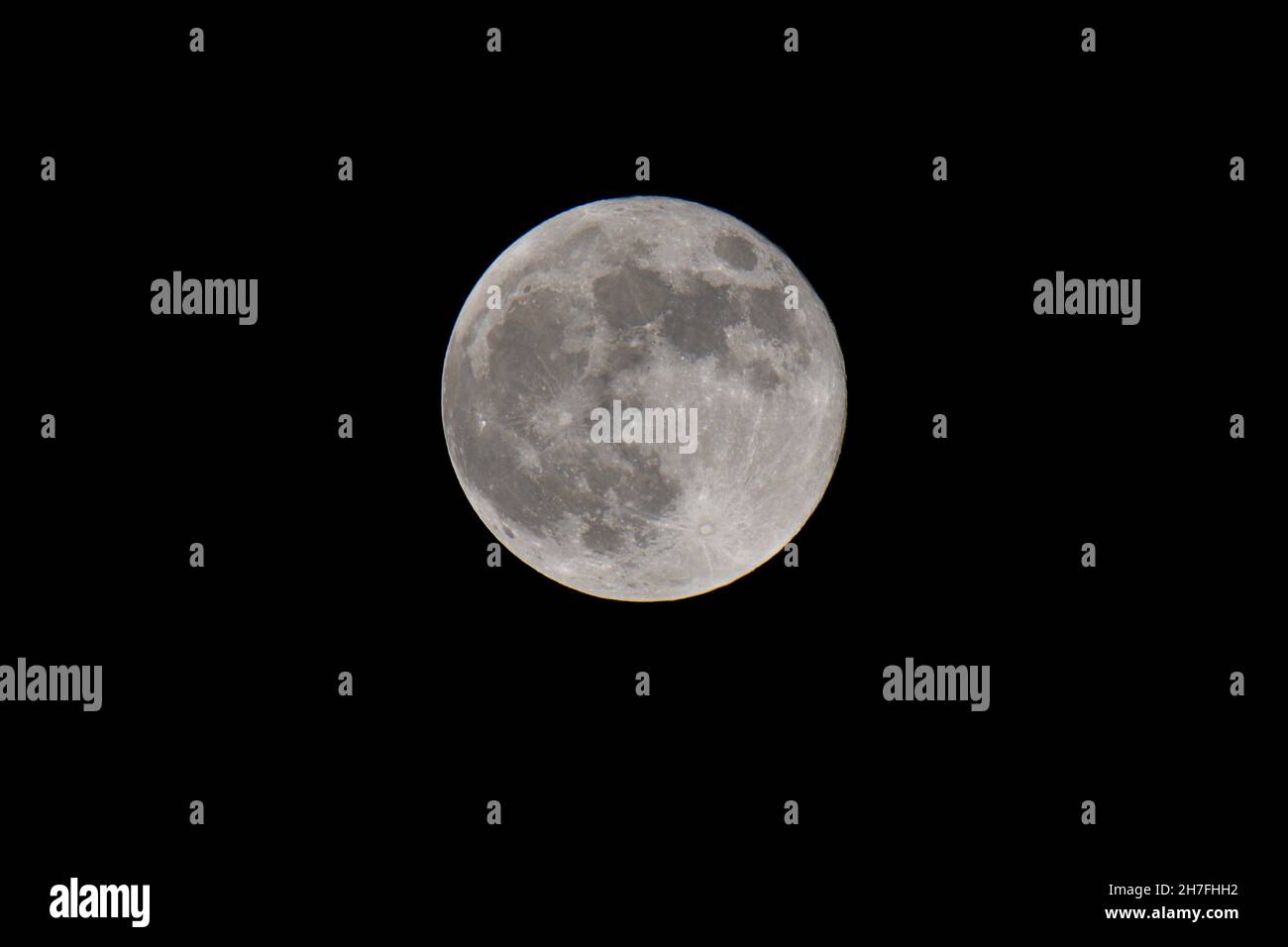 View of a full moon in Marseille Stock Photo Alamy