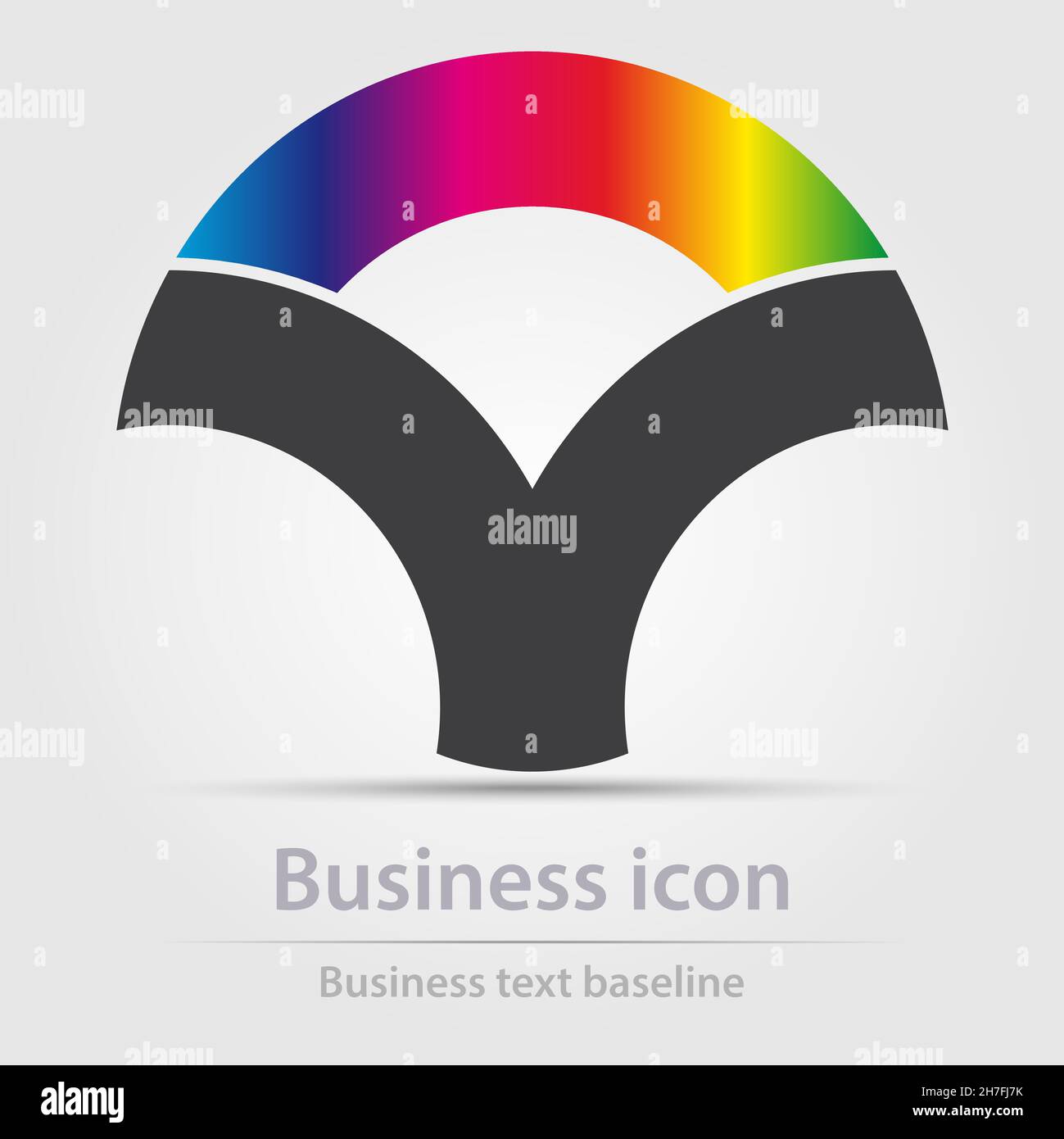 Originally designed color abstract vector business icon for creative design tasks Stock Vector