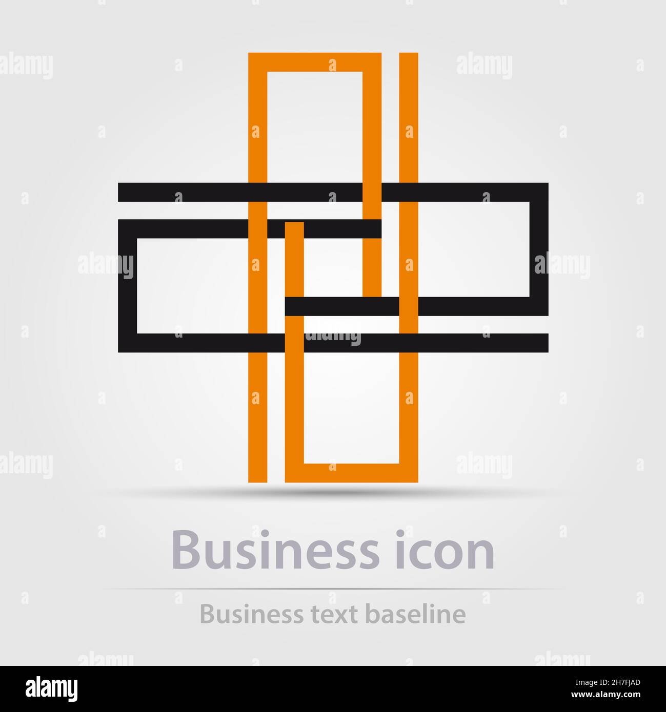 Originally designed color abstract vector business icon for creative design tasks Stock Vector
