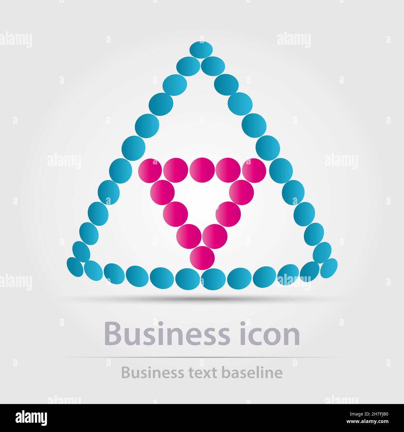 Originally designed color abstract vector business icon for creative design tasks Stock Vector