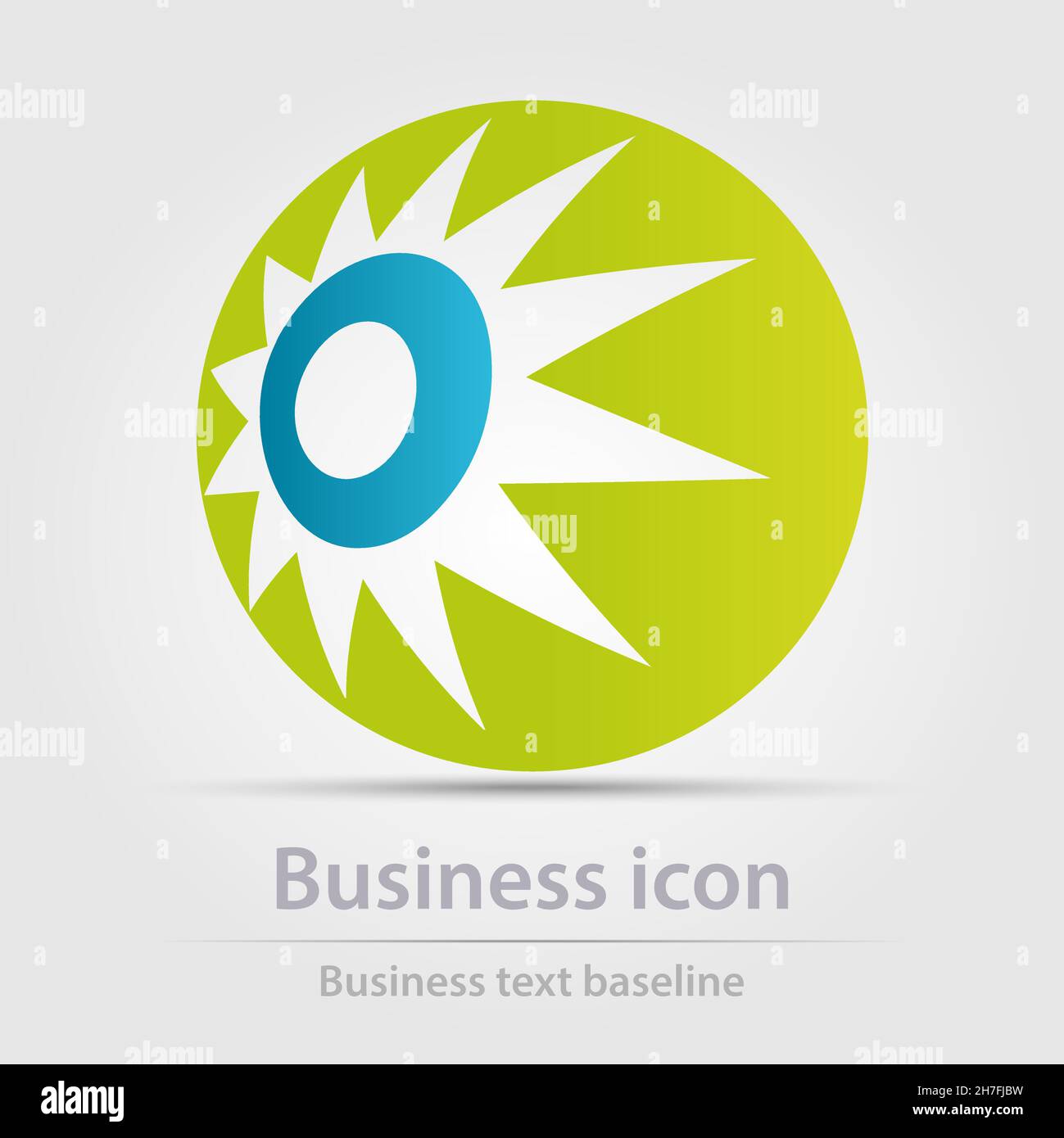 Originally designed color abstract vector business icon for creative design tasks Stock Vector