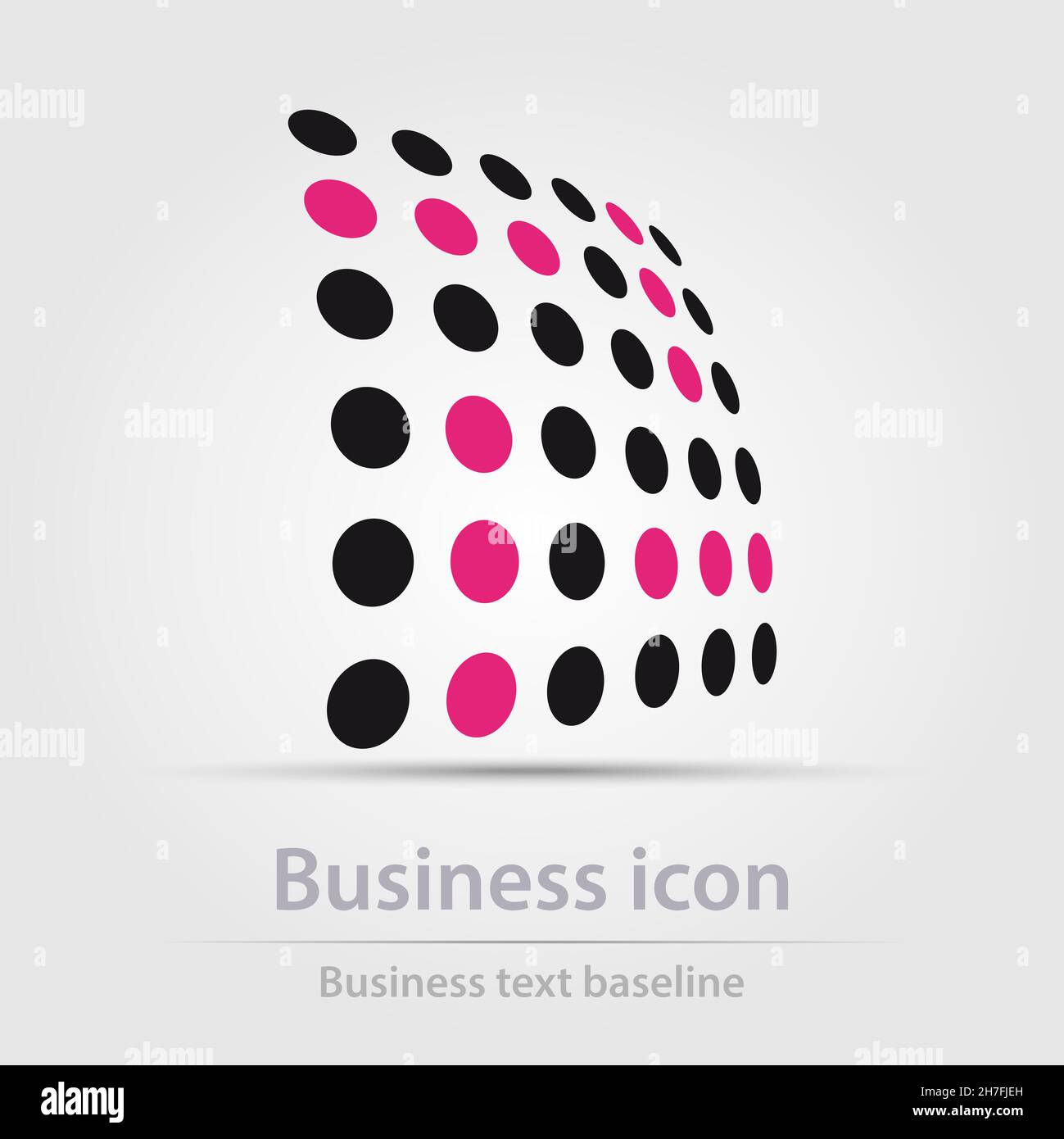 Originally designed color abstract vector business icon for creative design tasks Stock Vector