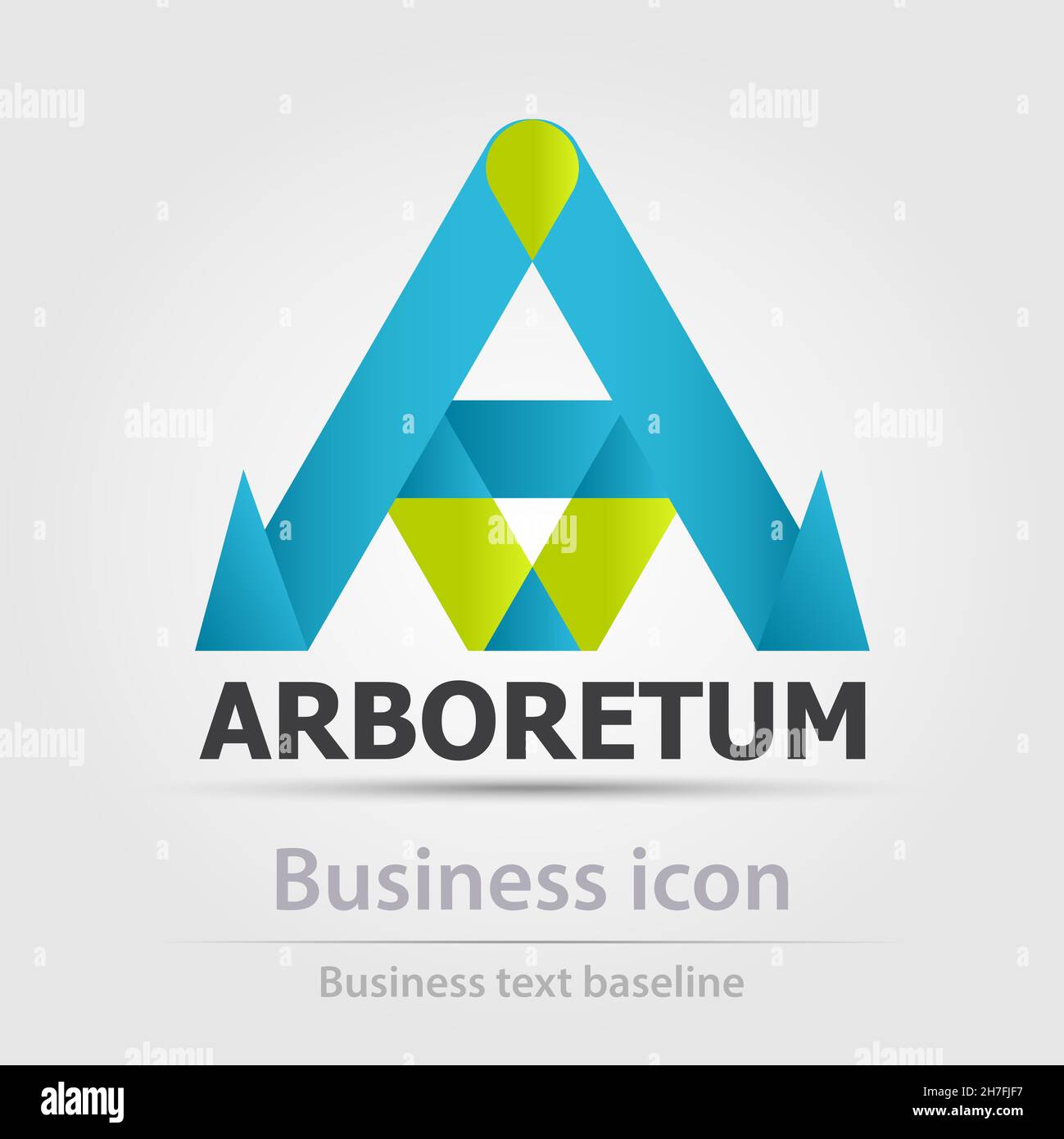 Originally designed color abstract vector business icon for creative design tasks Stock Vector
