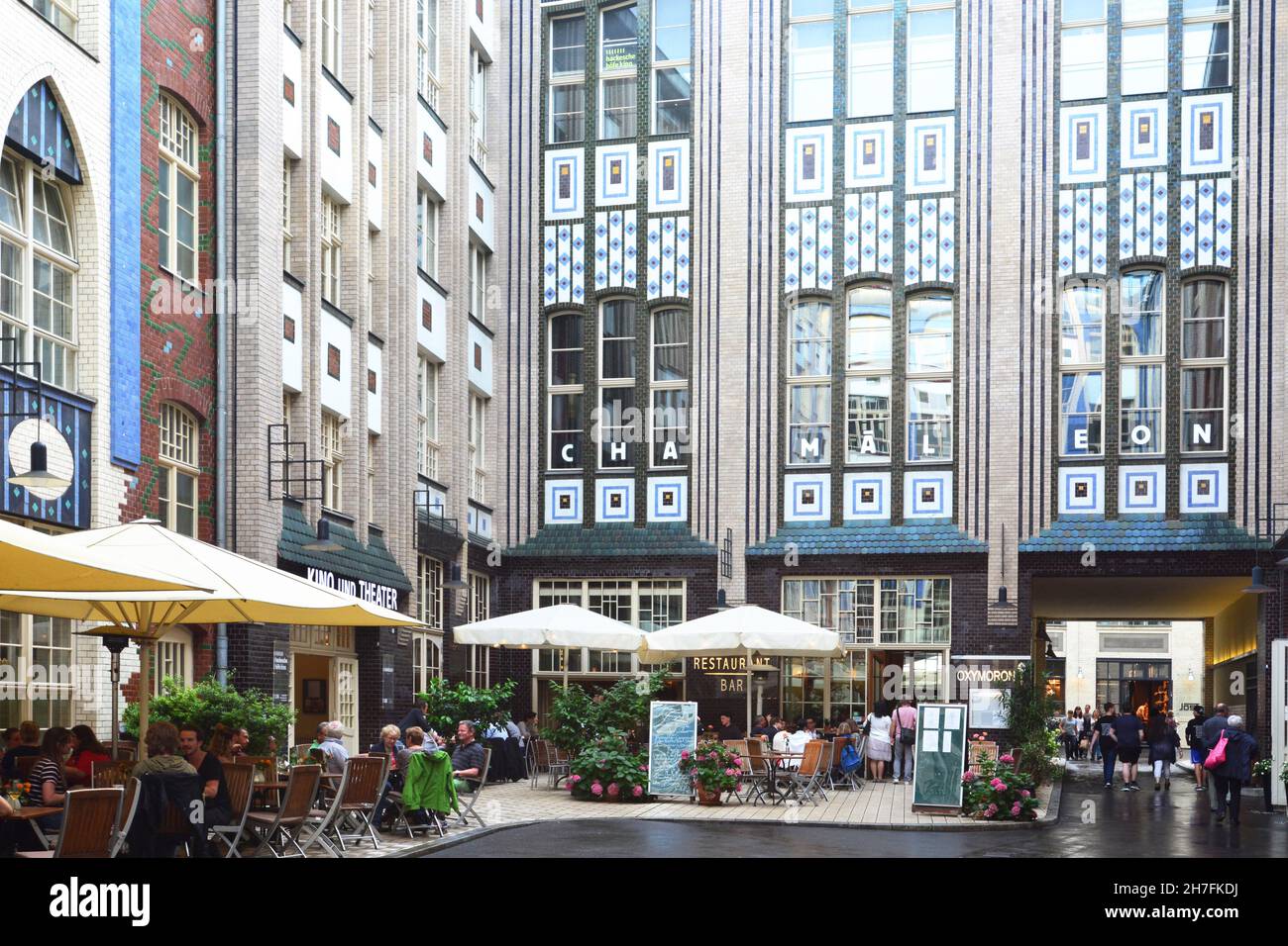 GERMANY. BERLIN. SCHEUNENVIERTEL. ONE OF THE SQUARES OF THE HACKESCHE