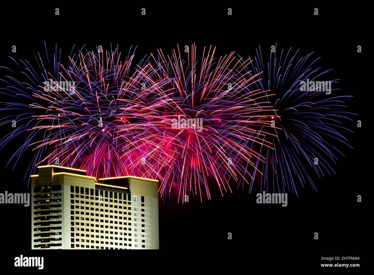 Fireworks 4th of July over the Atlantic City, NJ Stock Photo Alamy