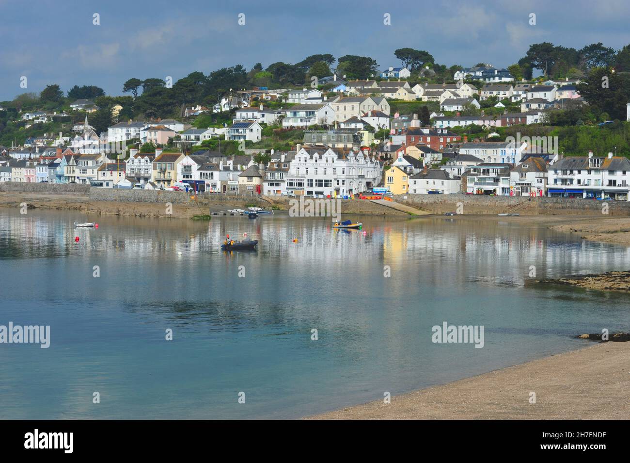UNITED KINGDOM. ENGLAND. CORNWALLS. THE HARBOUR OF ST-MAWES IS NOW A WELLKNOWN TURISTICAL PLACE. Stock Photo
