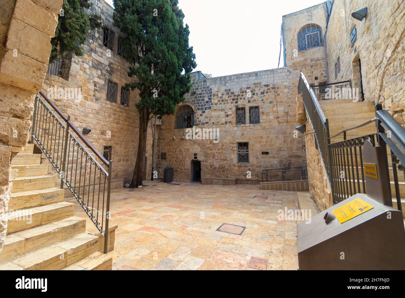 jerusalem-israel. 13-10-2021. The famous building of the tomb of King David on Mount Zion in the Jewish Quarter of Jerusalem Stock Photo