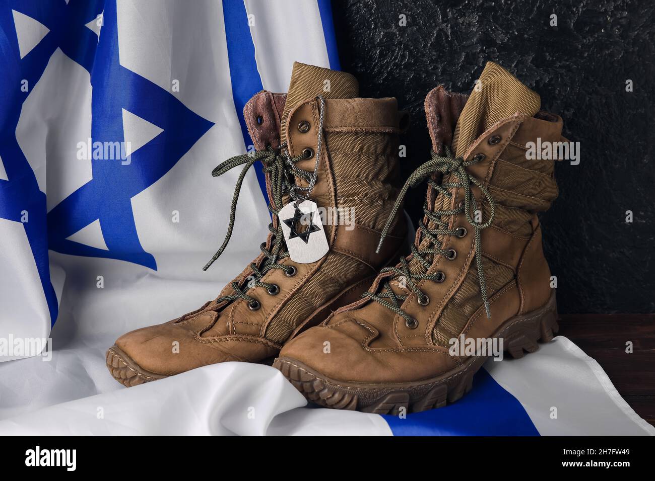 Flag of Israel and text SHABBAT SHALOM on wooden background Stock Photo -  Alamy