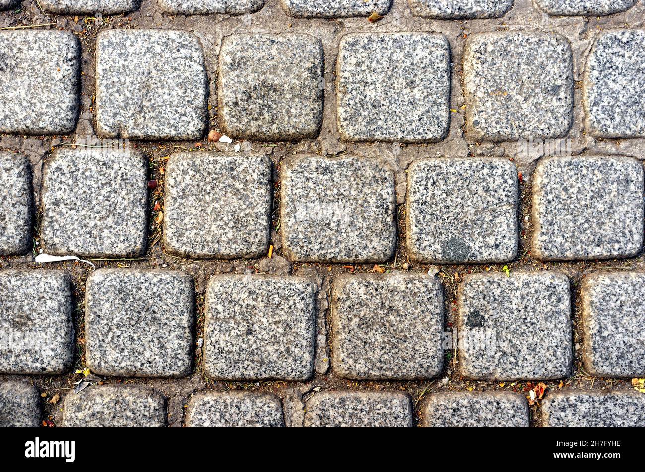 Abstract background of old cobblestone pavement road Stock Photo - Alamy