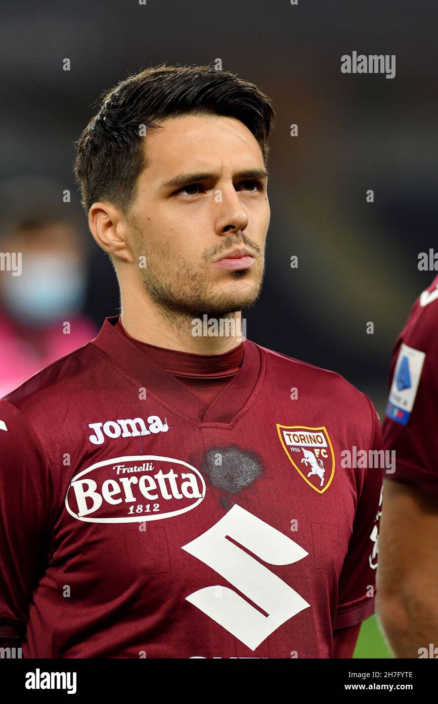 Josip Brekalo Of Torino Fc In Action During The Serie A 21 22 Match Between Torino Fc And Udinese Calcio At Olimpico Grande Torino Stadium On Novemb Stock Photo Alamy