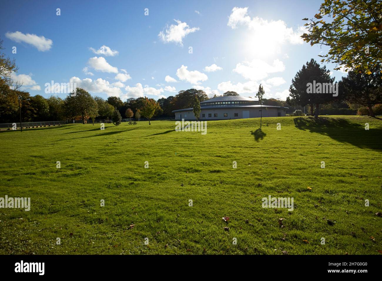 visitors centre at birkenhead park the wirrall merseyside uk Stock Photo