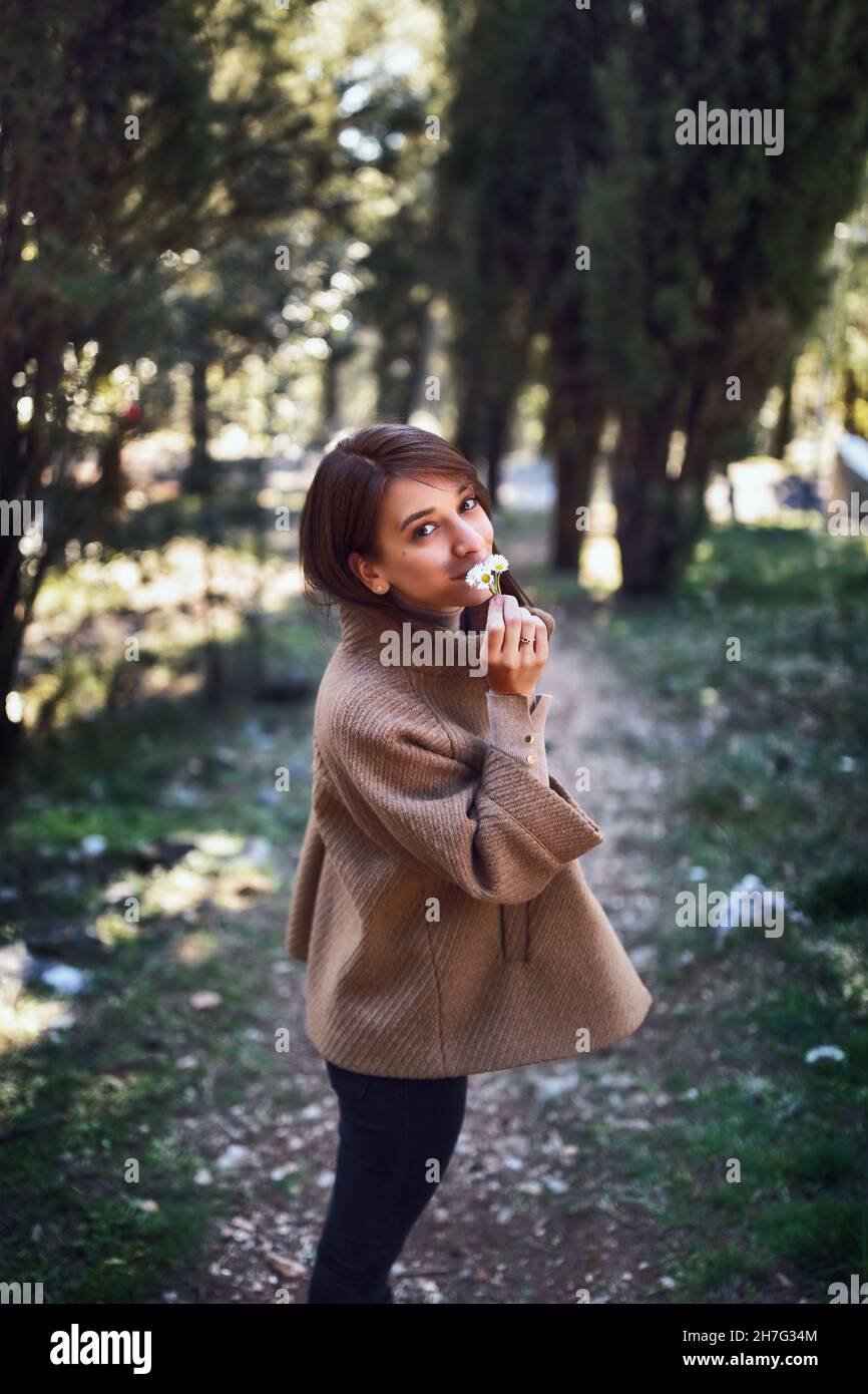 Vertical shot cute female hi-res stock photography and images - Alamy