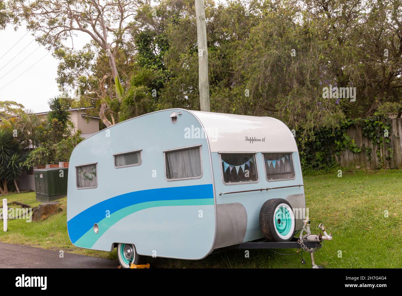 Vintage caravan hi-res stock photography and images - Alamy