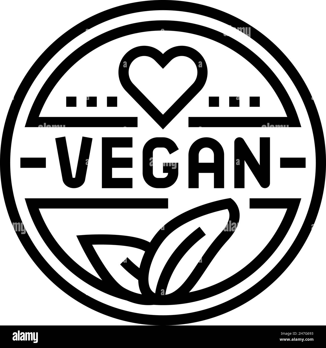 vegan cosmetic line icon vector illustration Stock Vector Image & Art