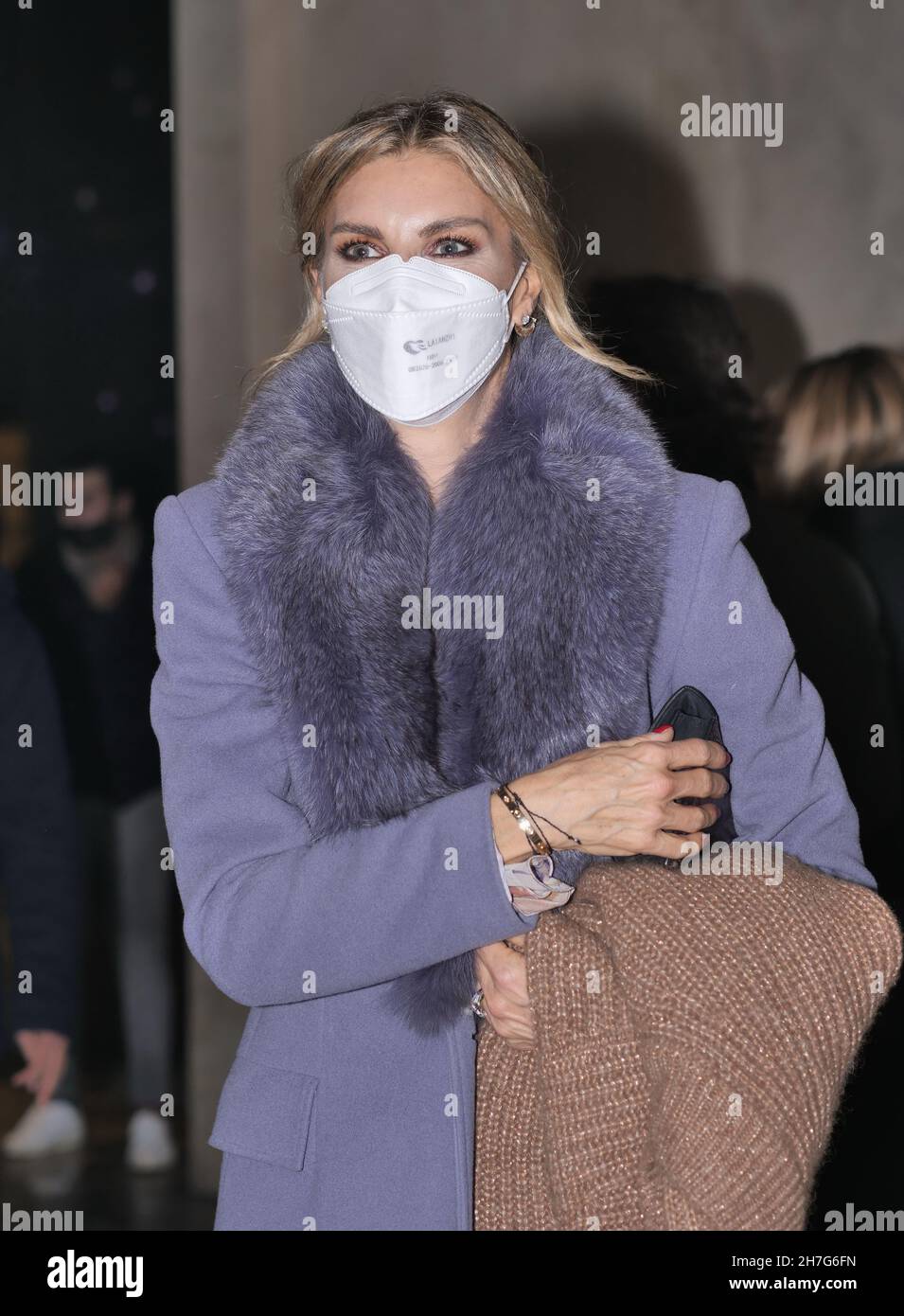 Martina Colombari at the premiere of the film House of Gucci with numerous Italian and international guests including the protagonist lady Gaga Stock Photo