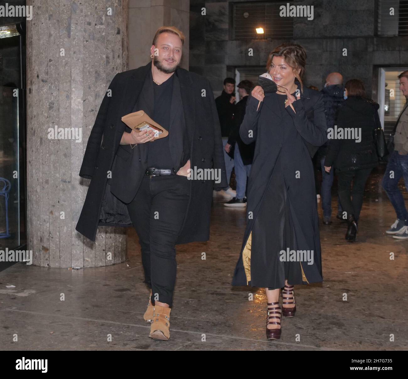 Gala evening at the premiere of the film House of Gucci with numerous Italian and international guests including the protagonist lady Gaga Stock Photo