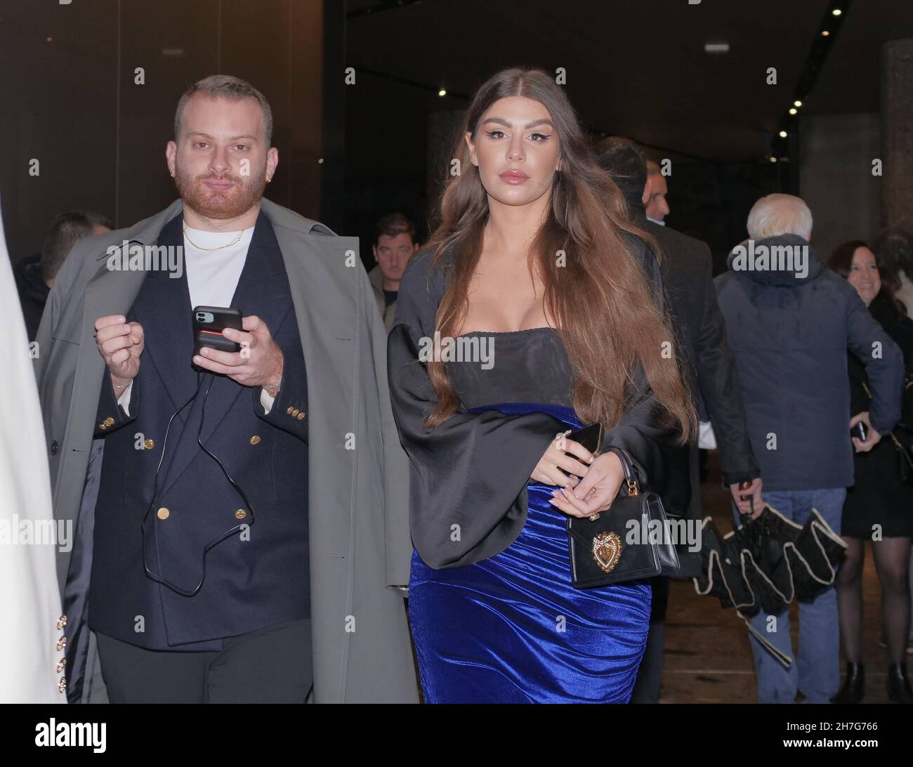 Gala evening at the premiere of the film House of Gucci with numerous Italian and international guests including the protagonist lady Gaga Stock Photo