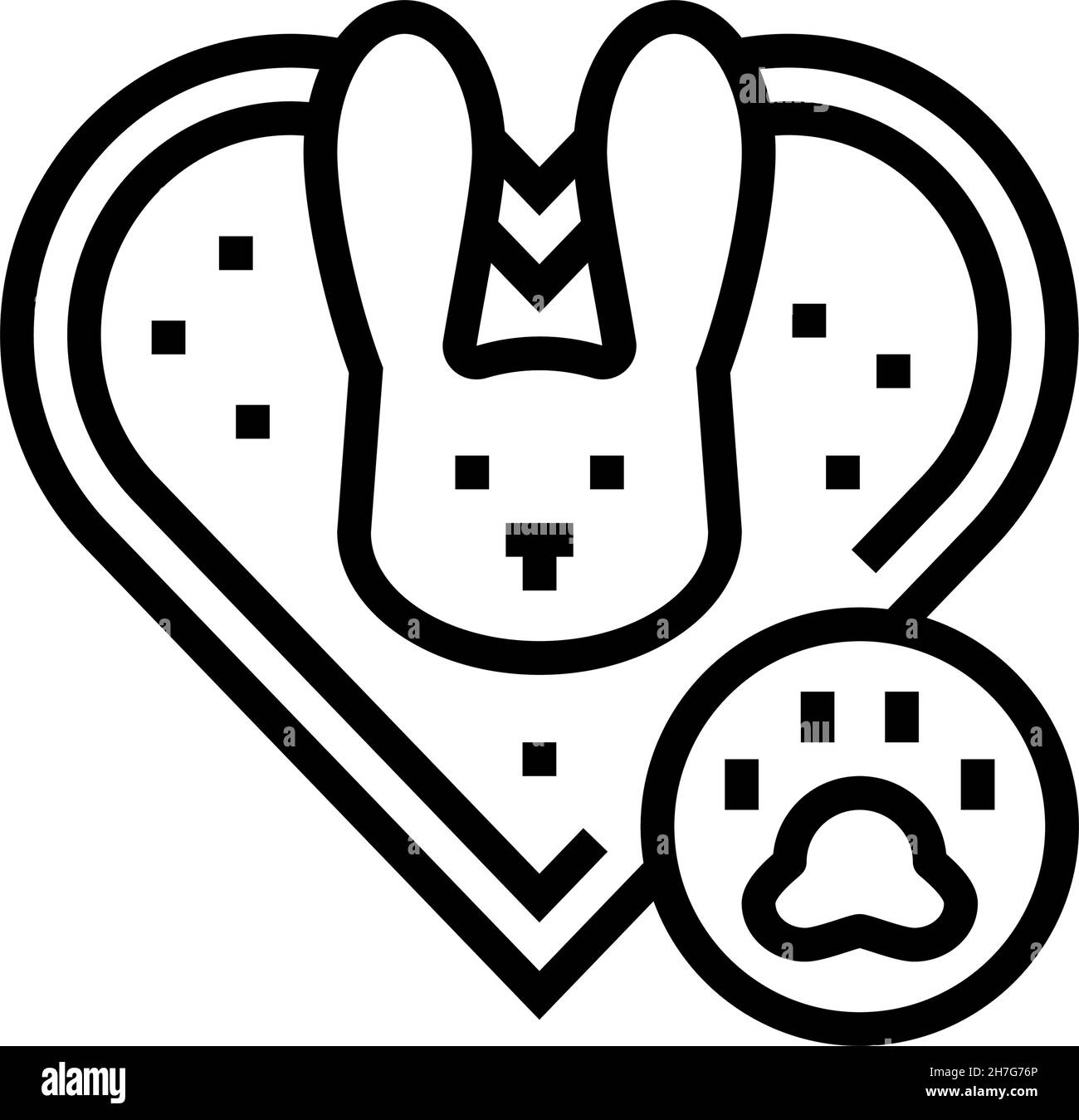 cruelty free cosmetic line icon vector illustration Stock Vector Image ...