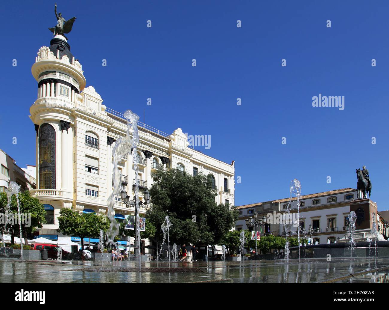 The Tendillas Square,Plaza de las Tendillas in Cordoba, Andalusia, Spain Stock Photo