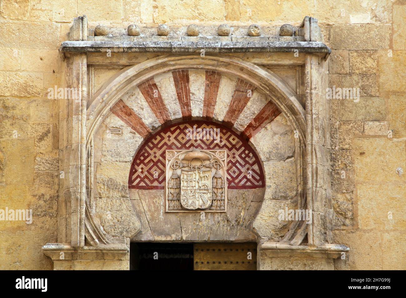 Gates at the Mezquita-Catedral de Córdoba,The Mosque–Cathedral of Córdoba.Spain Stock Photo