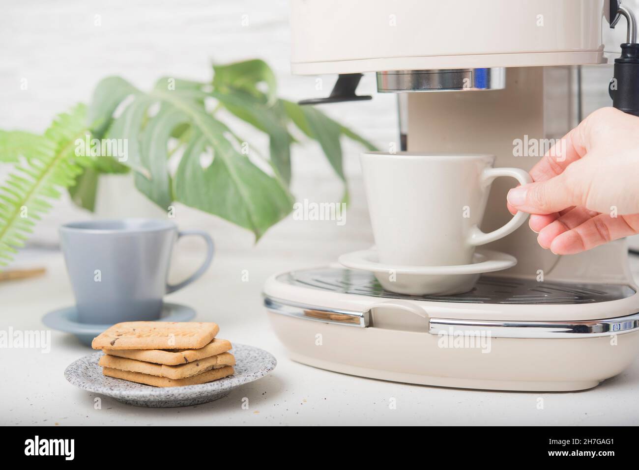 Coffee marker profesional for home Stock Photo