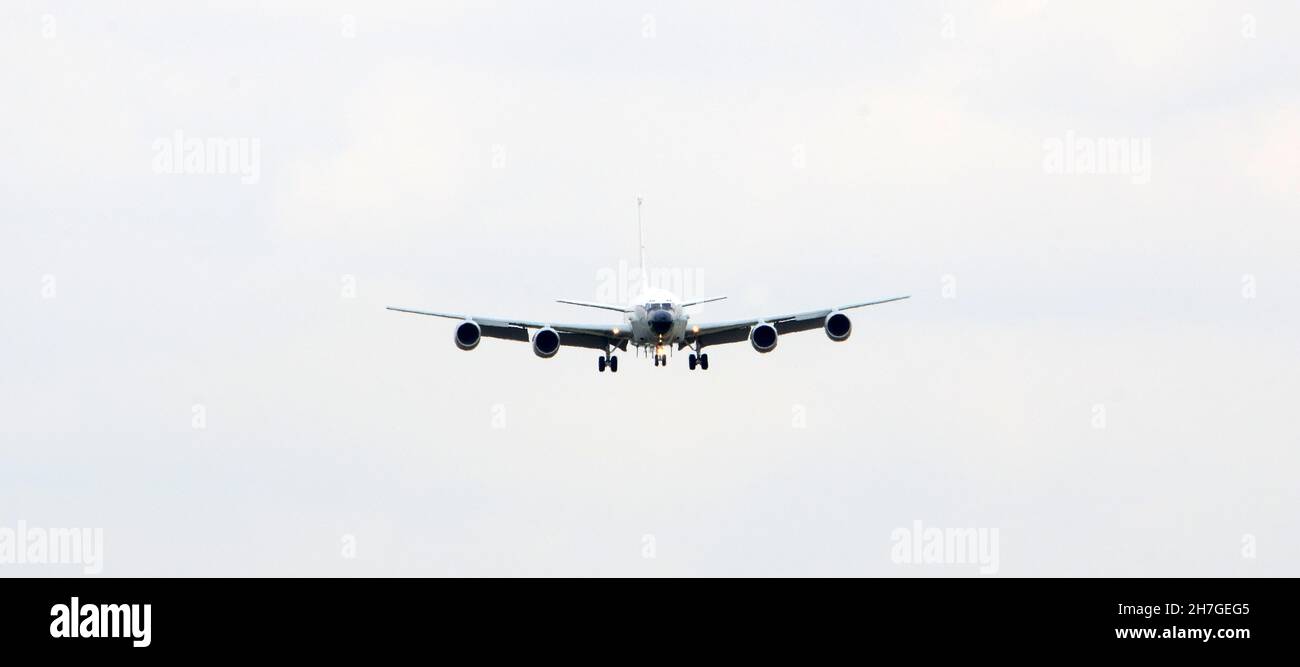 RAF Rivet Joint, RC135W, RAF Waddington, Lincolnshire, ZZ664 Stock