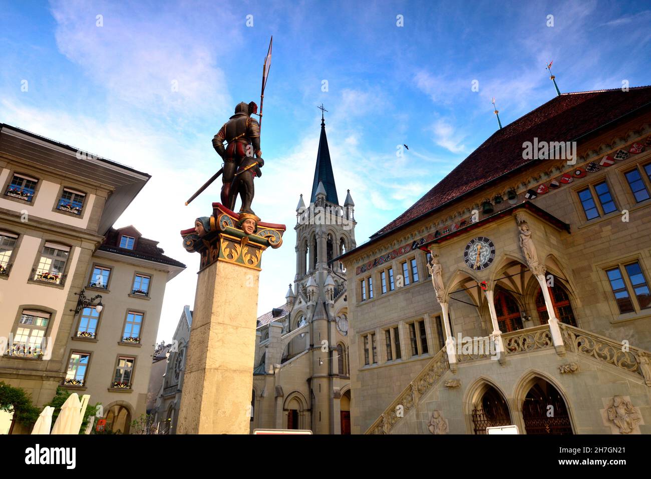 at the town hall in the old town, Bern, Switzerland Stock Photo