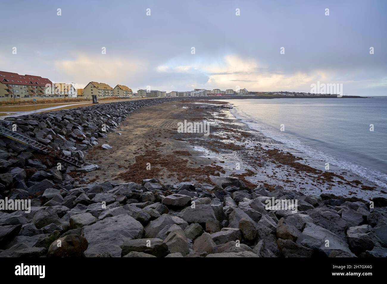 Photographs taken from the Sculpture and Shore walk in Reykjavik