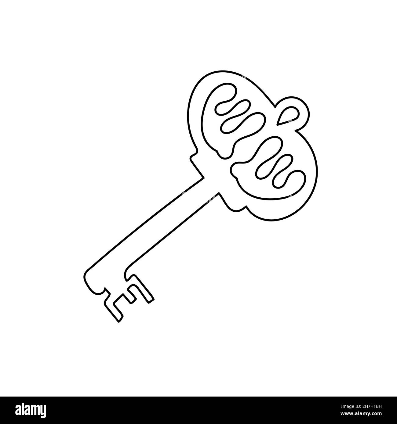 Key Coloring Page