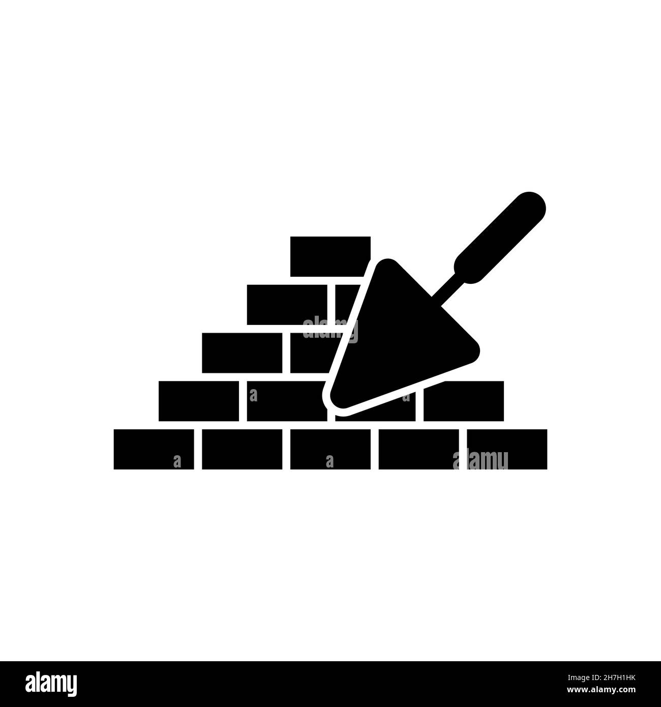 Brickwork icon. Trowel and brick icon. Construction or repair symbol.  Vector illustration. Brickwork and building trowel icon Stock Vector Image  & Art - Alamy