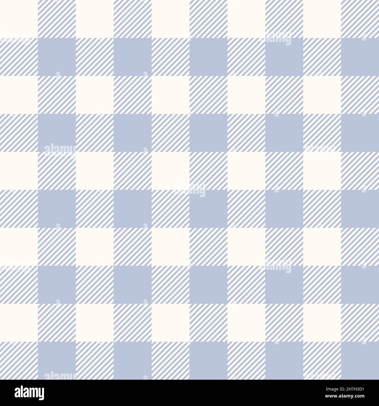 Traditional Gingham checkered pattern for picnic tablecloth. Seamless