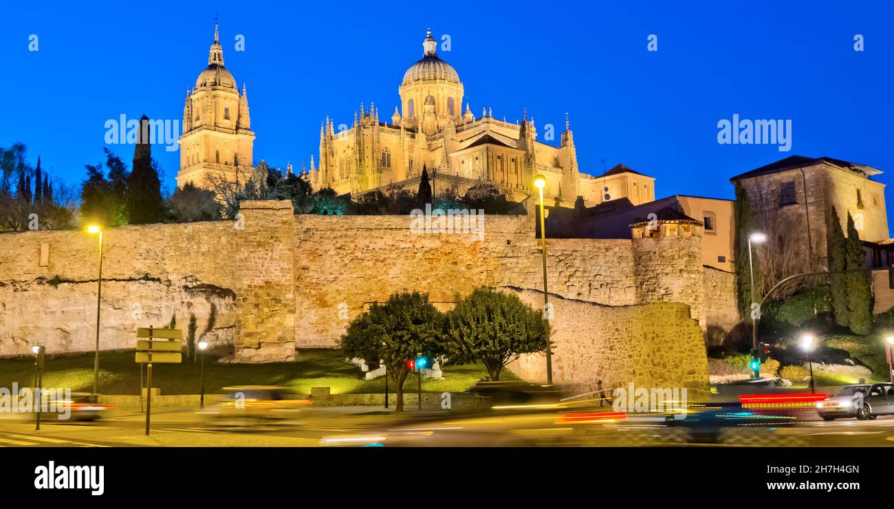 New Cathedral of Salamanca, Cathedral of the Asunción de María, Gothic Renaissance Baroque Style,16th-18th century, Spanish Property of Cultural Inter Stock Photo