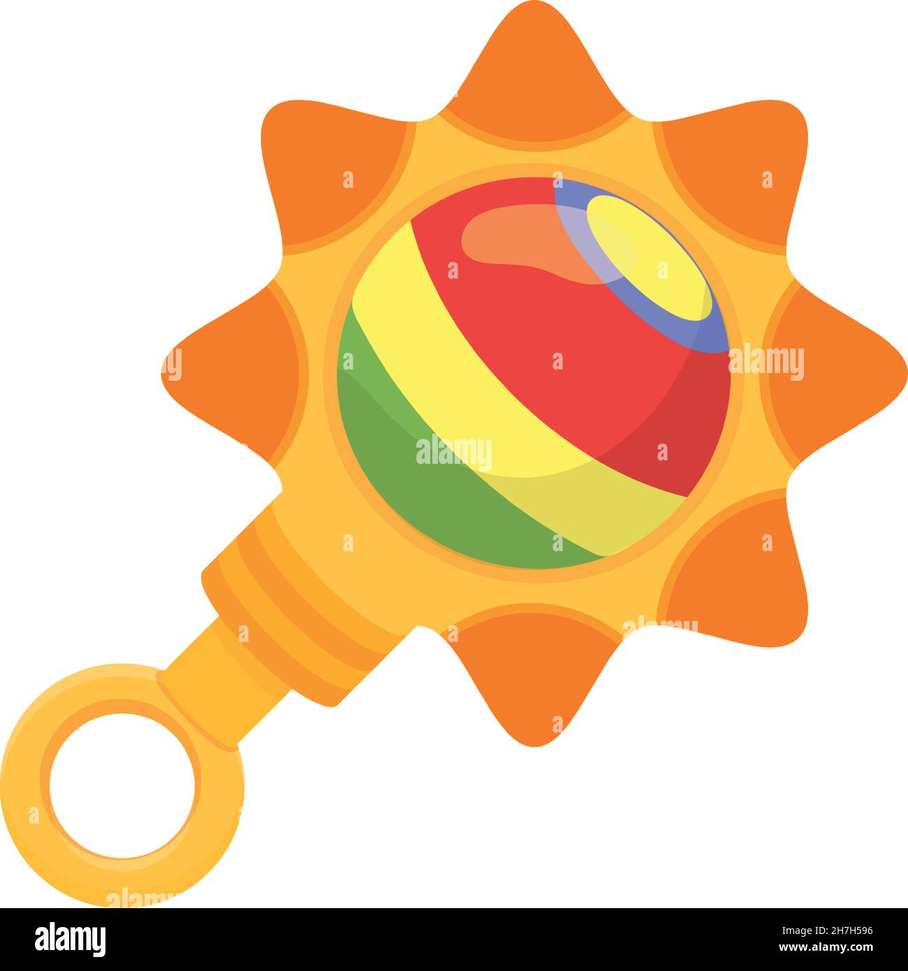Drawing pink baby rattle Stock Vector Images Alamy