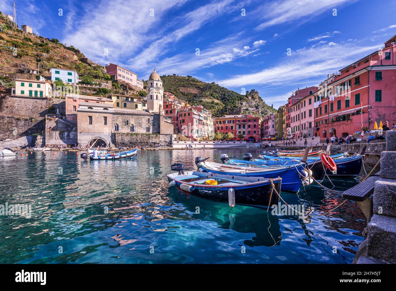 Vernazza, Cinque Terre, Liguria, Italy Stock Photo