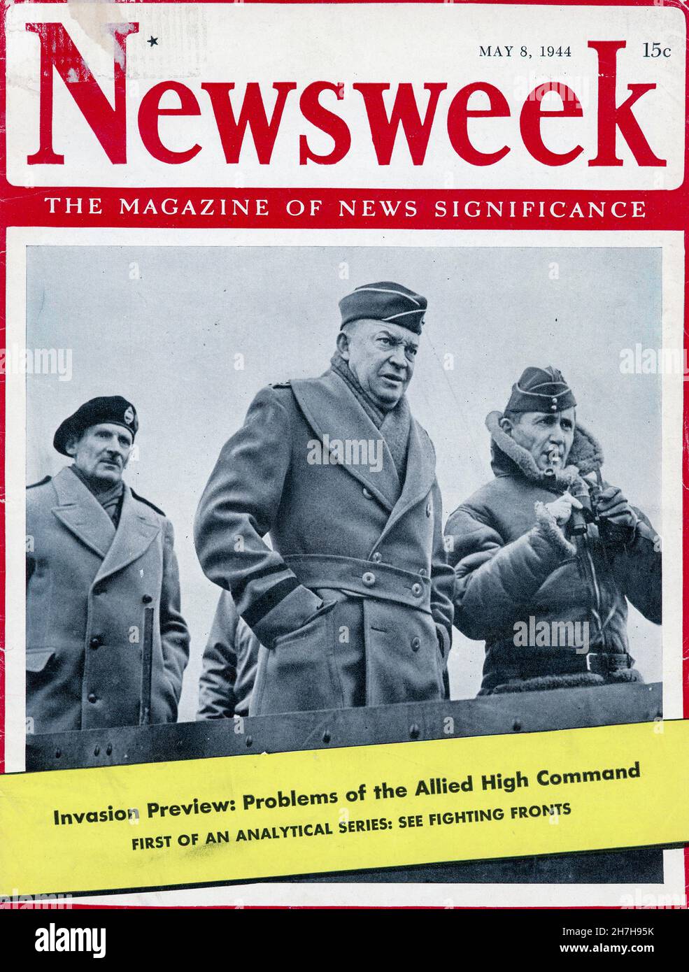 8 May 1944 Newsweek Magazine Cover, USA Stock Photo