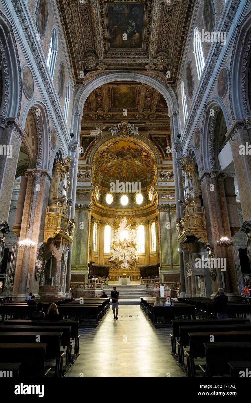 Naples Cathedral, Cathedral of the Assumption, Napoli, Campania, Italy, Europe Stock Photo