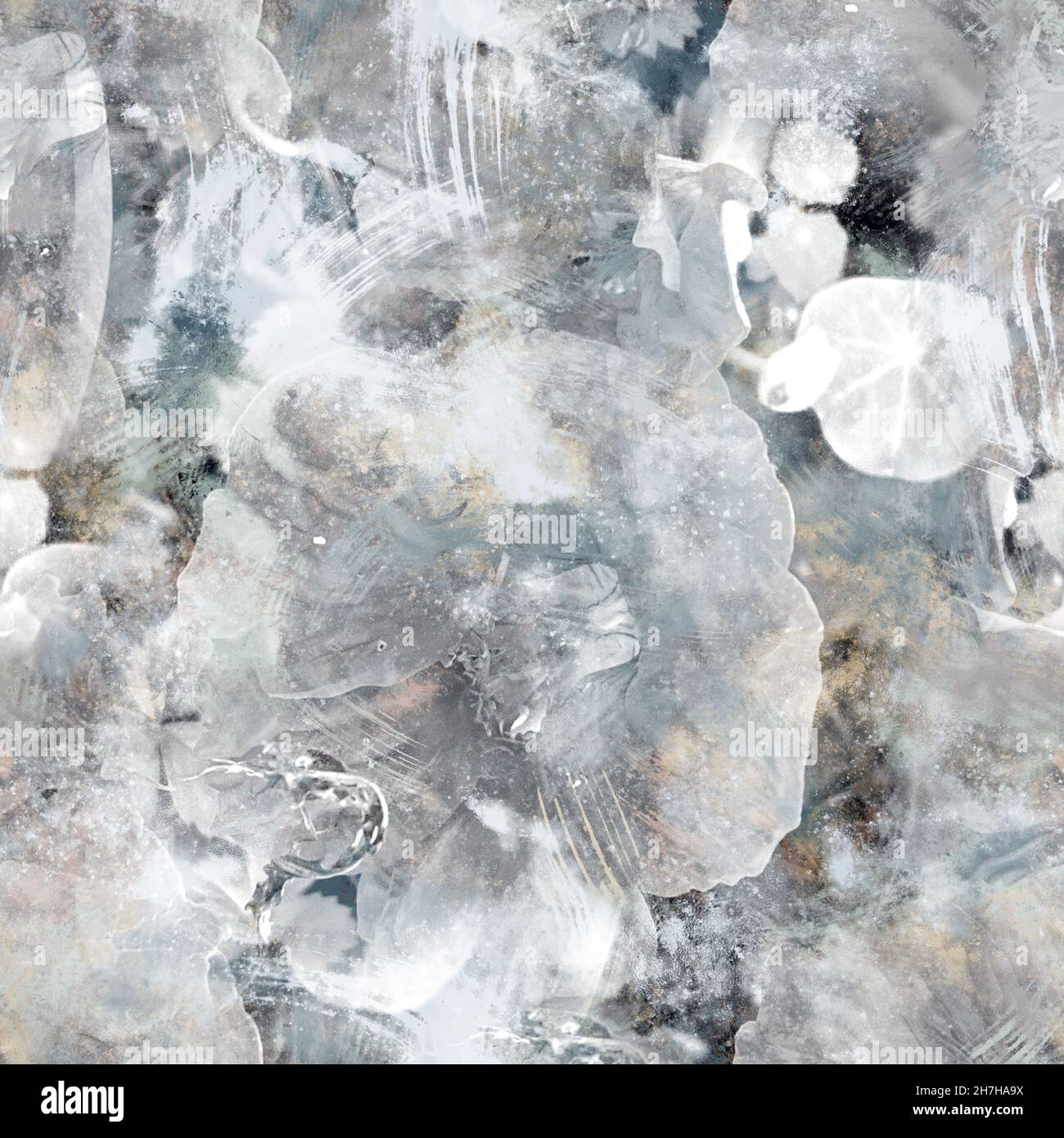 Seamless neutral and white grungy classic abstract surface pattern ...