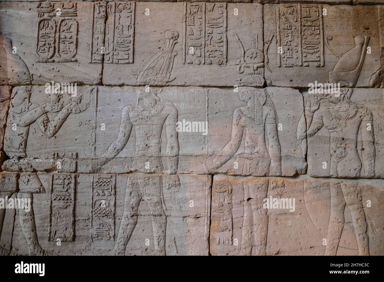 MUSEUM OF NATURAL HISTORY ANCIENT EGYPT FRESCO MANHATTAN NEW-YORK USA Stock Photo