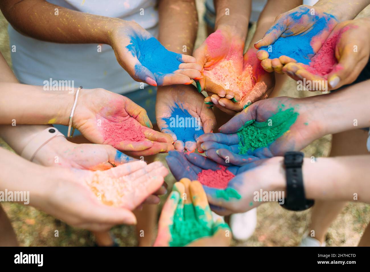 Hands coloring hi-res stock photography and images - Alamy