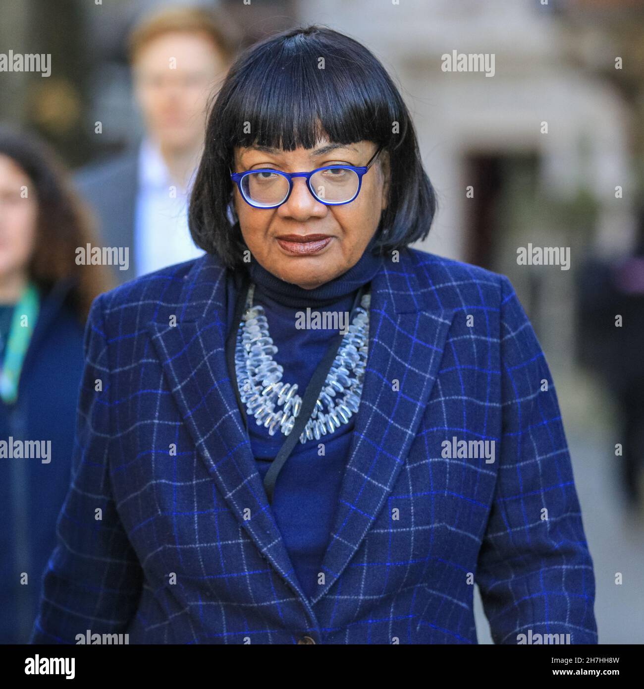 Westminster, London, UK. 23rd Nov, 2021. Diane Abbott, Labour MP for Hackney North and Stoke Newington, walks in Westminster today. Credit: Imageplotter/Alamy Live News Stock Photo